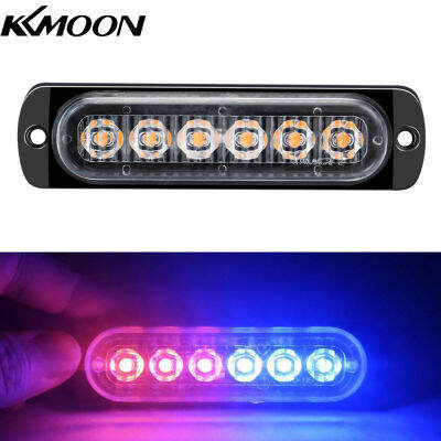 KKmoon 12-24โวลต์ LED S Trobe ไฟเตือนฉุกเฉินกระพริบไฟเตือนแถบแสงสำหรับรถยนต์รถบรรทุกรถตู้รถ ATV SUV เรือยอชท์ยานพาหนะ