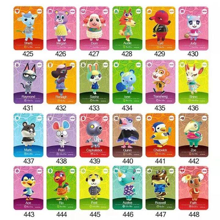 series-5-latest-data-character-animal-ntag215-printed-cross-mini-nfc-game-card-48-pieces