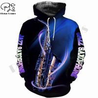 2023 style PLstar Cosmos 3Dprinted Newest Saxophone Musical Instrument Harajuku Streetwear Unique Unisex Casual Hoodies/Sweatshirt/Zip -2，can be customization