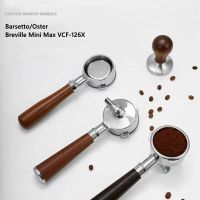 Heavy 58mm 3 Nails Single/Double Spout Coffee Portafilter Filter Holder For Barsetto/Oster/Breville Max VCF-125X Machine Barista Mesh Covers