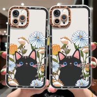 Cute Cat Case Compatible for IPhone 14 13 12 11 Pro XS Max X XR 8 7 6 6S Plus 14 Plus Soft Phone Casing Silicone Transparent Shockproof TPU Cover
