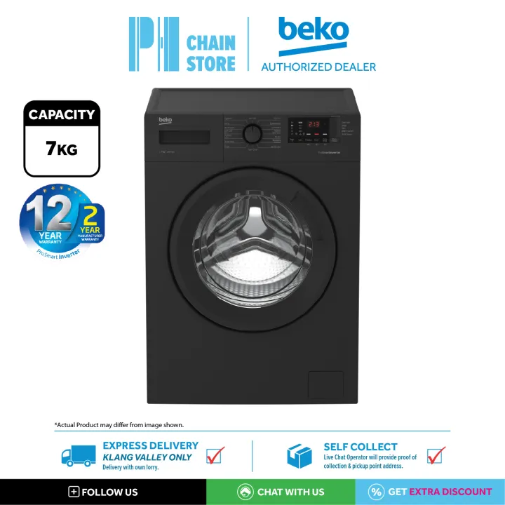 (DELIVERY FOR KL & SGR ONLY) BEKO WTE7512XA0A 7KG PROSMART INVERTER