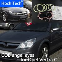 Cob Led สีขาวรัศมีวงแหวนนางฟ้านำแสงสีขาวสำหรับ Opel Vectra C Caravan 2005 2006 2007 2008