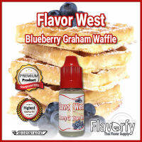 Flavor West Blueberry Graham Waffle - กลิ่นบลูเบอร์รี่ เกรแฮมวาฟเฟิล  - กลิ่นผสมอาหาร - ผ่านการรับรองจาก อย. ประเทศไทย บรรจุและขายโดย Flavorfy กลิ่นผสมอาหารอเนกประสงค์ เหมาะสำหรับ ลูกอม, กัมมี่, น้ำผลไม้, เบเกอรี่, ไอศครีม, ของเหลวอื่่นๆ