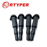 4 PCS Ignition Coil 0221504470 12137594937 12137562744 12137571643ยาง Boot ForBMW 325Ci X5 328i 330Ci 335i 325i M5