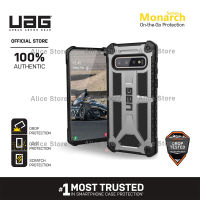 UAG Monarch Series Phone Case for Samsung Galaxy S10 Plus / S10e with Military Drop Protective Case Cover - Silver