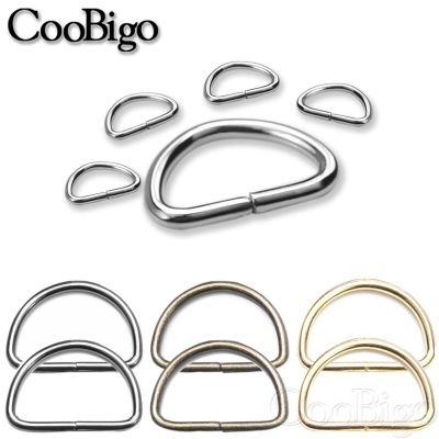 【cw】 50pcs Metal D Ring Dee Buckle Clasp Small Hardware for Bra Shoes Key Chain Handbag Purse Doll Garment DIY Craft Accessories 10mm ！