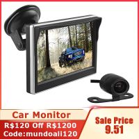 5.0 Inch Car Monitor TFT LCD 800x480 Digital Color Screen 2 Way Video Input For Rear View Backup Reverse Camera DVD VCD DC 12V