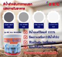 สีน้ำสำหรับทานอกและภายในอาคาร เฉดสีเทา ชนิดด้าน IEC ALL SEASONS