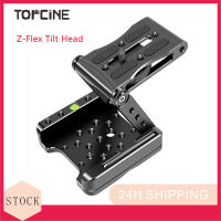 Topcine ขาตั้งกล้องเอียงแบบยืดหยุ่น Z-Type Z พร้อมแผ่นปลดเร็วและเครื่องวัดระดับสำหรับขาตั้งกล้อง/กล้องวิดีโอที่กล้อง DSLR ที่สุด/ตัวเลื่อนอลูมิเนียมอัลลอยด์ขาตั้งกล้องแบบพับได้ขนาดกะทัดรัด