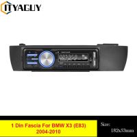 1din วิทยุติดรถยนต์ Fascia สำหรับ Bmw X3 E83 2004-2010สเตอริโอซีดีกรอบแผงแผ่นยึดติดตั้งชุดตัดแต่งกรอบ