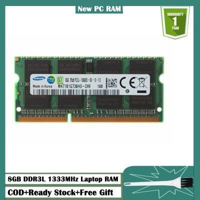 Samsung DDR3L SDRAM 8 GB DDR3 หน่วยความจำ RAM 8GB 1333 MHz 1.35V 204-pin 2Rx8 PC3L-10600S SO-DIMM คอมพิวเตอร์โน้ตบุ๊ค DDR3 8GB โมดูล pc310600 หน่วยความจำโน้ตบุ๊ค