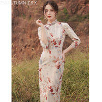 ชุดจีนที่ทันสมัย eleganti สาวบางยาว qipao cheongsams เสื้อคลุม Orientale วินเทจแบบดั้งเดิม vestido Chino ใหม่ H Anfu ผู้หญิง