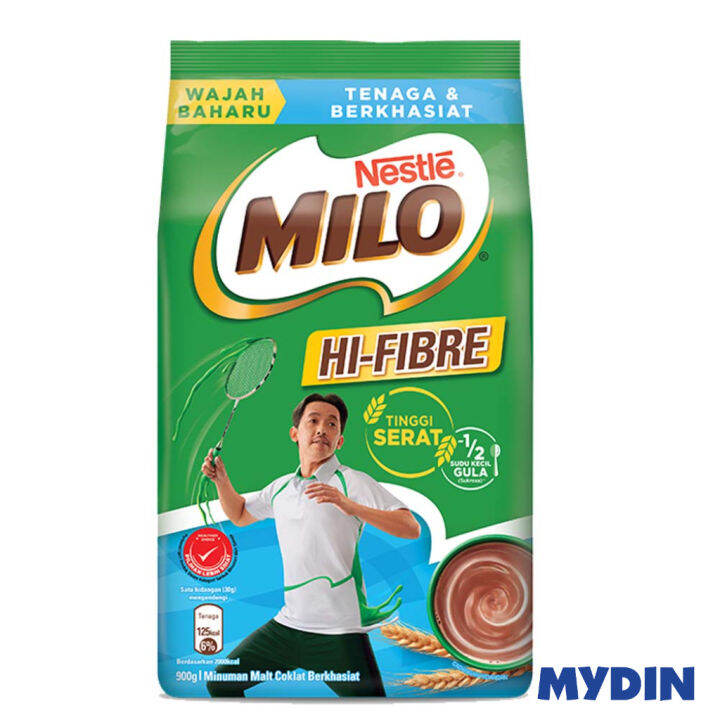 Milo Activ Go Plus Fiber (900g)☼ | Lazada