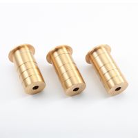 2pcs Copper Door Latch Dust Protector Invisible Bolt Hole Plug Security Sliding Lock Inserts Decorative Cover Hardware Fastener Door Hardware Locks Me