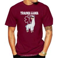 Funny Trauma Llama Emt Tshirt Medic Ems Gift Mens T Shirt Gildan
