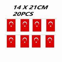 ZXZ 14*21cm 20PCS 5Meter Turkey bunting Flag Hot Sell Hanging National Turkish string Flag Festival Party Holiday Decor