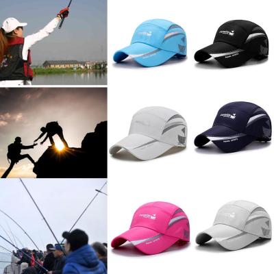 หมวกกันแดดกอล์ฟตกปลาหมวกแก๊ปเบสบอลฤดูร้อนแห้งเร็วระบายอากาศดีหมวกหน้ากากใส่ออกข้างนอกสำหรับผู้ชาย Y5M3