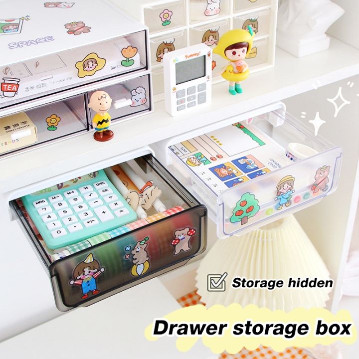 clear-under-drawer-type-desktop-under-desk-storage-box-hidden-office-organizer-drawer-boxs-desk-stationery-box-storage-tools