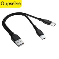 0.25m 1m 2-in-1 Data Cable Type C Micro Fast Charging Cable Y Splitter Data Charging Cable for Samsung Huawei Xiaomi Wire Cords