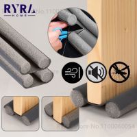 95cm Waterproof Seal Strip Draught Excluder Stopper Door Bottom Guard Double Silicone Soundproof Flexible Wind Noise Reduction Decorative Door Stops