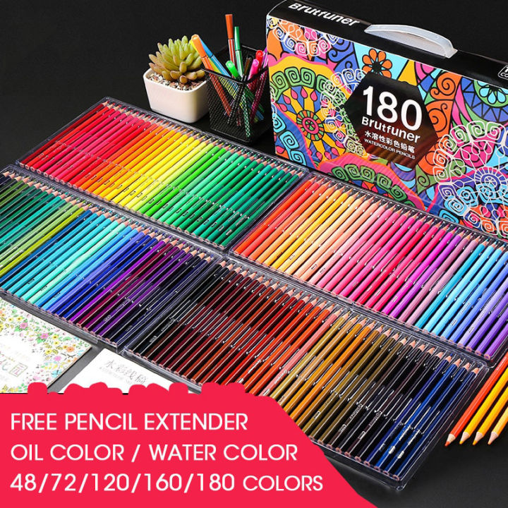 180 Color Water-soluble Core Hand-painted Color Pencil Set