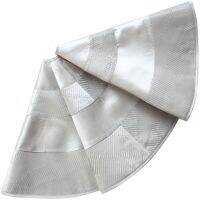 【YP】 Shipping Silvery Pleat Faux Silk Patchwork Skirt- 90cm  P2854