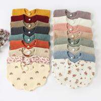 【YD】 Baby Bibs for Teething Drooling 360° Rotate Cotton with Snaps Newborn Infant Muslin Apron Bandana Saliva