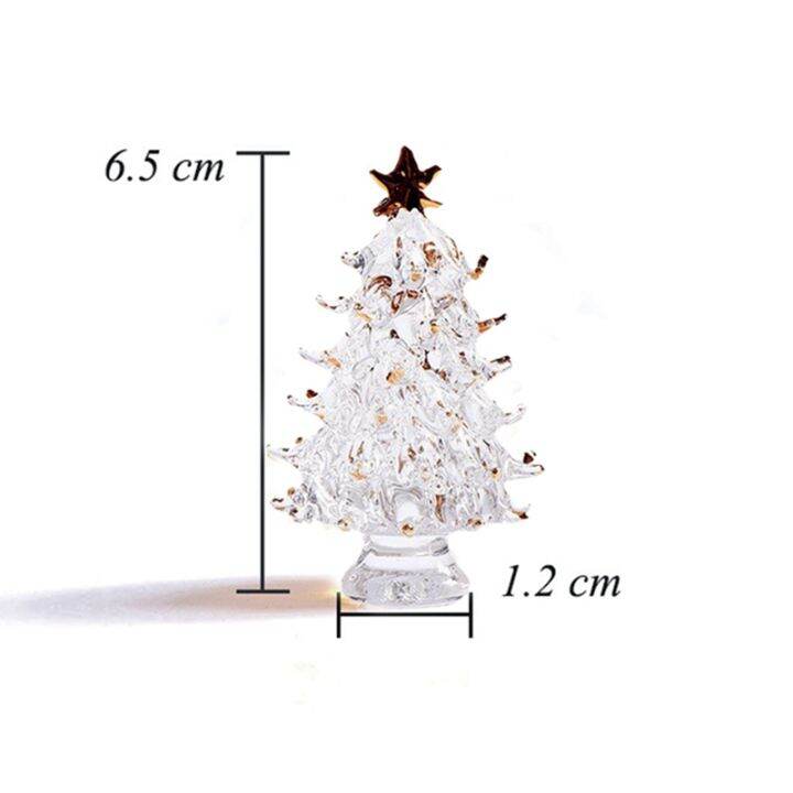 2pcs-crystal-christmas-trees-fireplace-mantel-decor-desk-topper-artificial-plants-crystal-glass-tree-crystal-craft