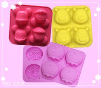 Winnie, Mickey, Dora face cake mold, Soap mold, Dessert, Ice cream พิมพ์ซิลิโคน สำหรับทำ วุ้นกะทิ ขนมชั้น คัพเค้ก แม่พิมพ์วุ้น อุปกรณ์เบเกอรี่ พิมพ์วุ้นซิลิโคน