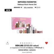 Set 9 món makeup Sephora 150