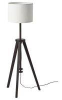 LAUTERS Floor lamp, brown ash/white (ลอเทียร์ โคมไฟตั้งพื้น , น้ำตาล ไม้แอช/ขาว)