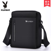 Playboy เฉียง Oxford ถุงผ้าผู้ชาย Straddle ประเภทกระเป๋าสะพายข้าง Leisure Multi-Function โลโก้ยอดนิยมกระเป๋าผ้าใบ