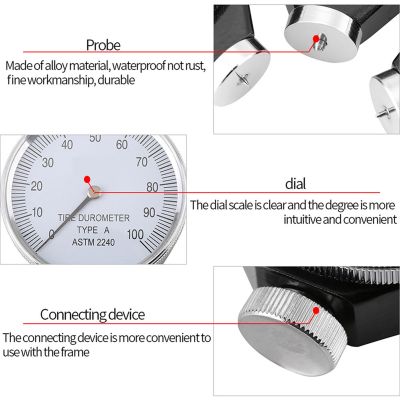 เครื่องทดสอบความแข็งที่ใช้งานได้จริงของยาง Durometer เสถียรสำหรับไขมันโพลีสำหรับยางอ่อน