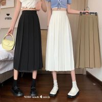 COD ☇ The Outline Shop27dgsd6gfd YIHUA Ready Stock Female Short Skirt High Waist Skirt 实拍百搭A字裙西装料中裙