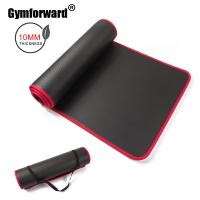 ℗┅ 10mm Non-slip Anti-Tear Yoga Mat Thick Fitness Pilates Exercise Mat Home Workout Sport Cushion Gymnastic Pad with Carrying Strap