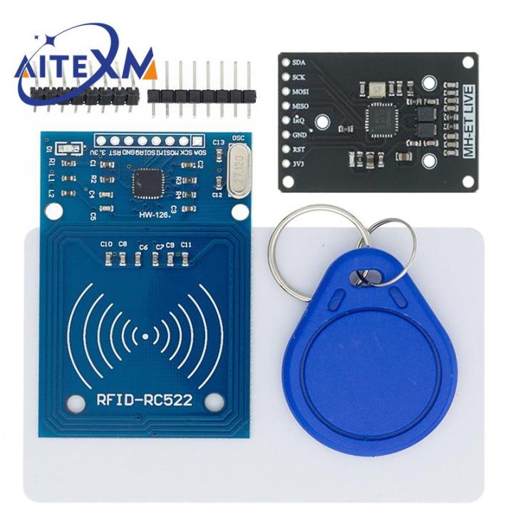 Mfrc 522 Rc 522 Rc522 เสาอากาศ Rfid Ic โมดูลไร้สายสําหรับ Arduino Ic Key Spi Writer Reader Ic 