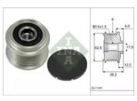 มู่เล่ไดร์ชาร์จ HYUNDAI SONATA NF 2.0 2.4 2004- YF 2.4 2009- KIA CARENS 2.0 2006- G4KA G4KD 2.0 G4KC 2.4 INA