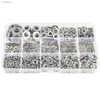 ✺♈ 304 Stainless Steel Flat Washer And Lock Washer Assortment Set(700 Pieces 8 Sizes) - M2 M2.5 M3 M4 M5 M6 M8 M10