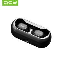 ZZOOI QCY T1C NEW Bluetooth V5.0 Wireless Headphones Bluetooth Earphones 3D Stereo Sound Earbuds with Dual Microphone and Charging box