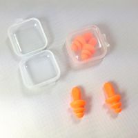 NMSAFETY 2 Sets Soft Silicone Ear Plugs Reusable Hearing Protection Noise Reduction Protective Earplugs