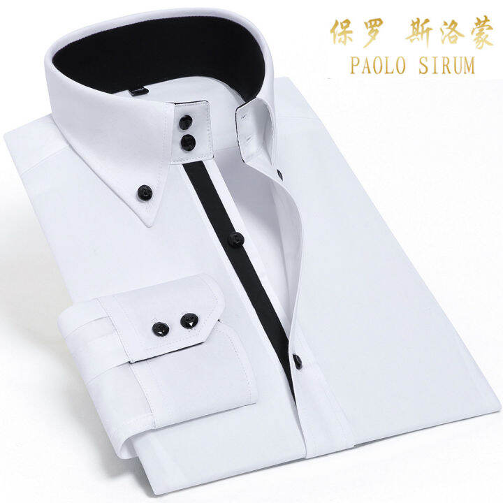 casual-silk-cotton-shirt-for-men-long-sleeve-non-iron-button-down-slim-fit-luxury-wedding-business-party-blouse