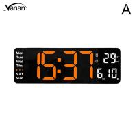 【New product】13 Inch Large Led Digital Wall Clock Simple Hanging Dual Purpose Remote Display Pendulum Temperature Clock