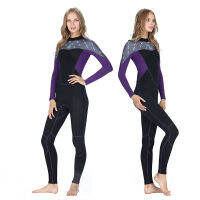 Neoprene long sleeve swimwear for Women pink swimsuit snorkeling surf keep warm fashion diving suit equipment 2mm