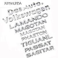 Magotan Lamando Tiguanl Sagitar รถเปิดประทุนพาสสาทตัวอักษร XSD สำหรับ Volkswagen VW สติกเกอร์ติดรถโลหะตรารถยนต์หลังรถยนต์