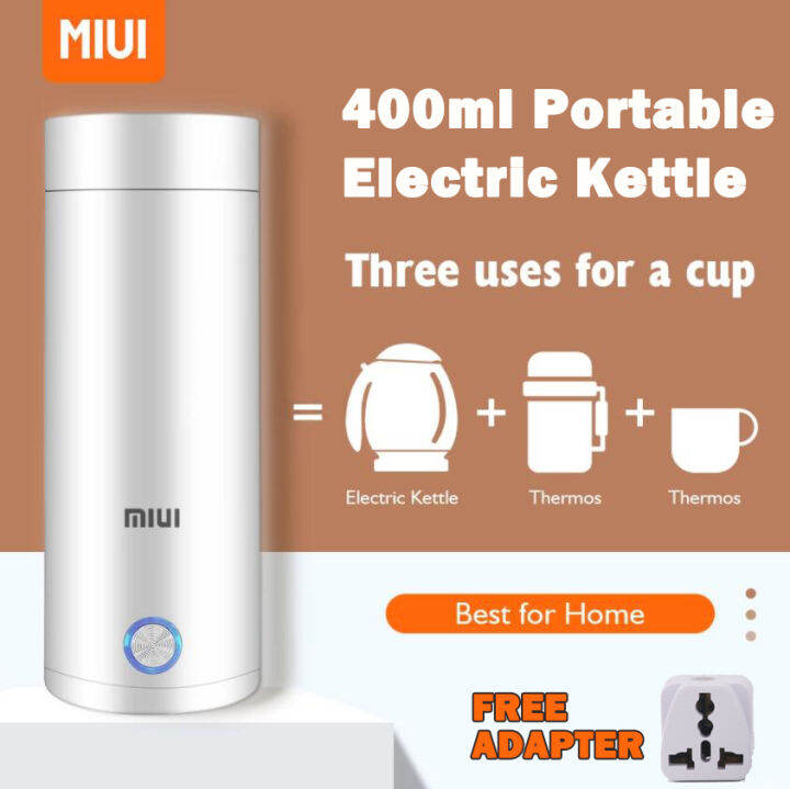 Portable Water Bottle Mini Travel Electric Kettle 300W Water Heating