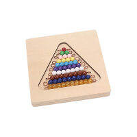 [ตลก NaiNaiKei]Montessori ลูกปัดคณิตศาสตร์ของเล่นไม้สีบันไดบอร์ด Digitals 1-20ที่มีสีสันลูกปัดลูกปัดสีทองของเล่นจำนวน1-10ของเล่นสำหรับเด็ก