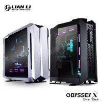 LIAN LI ODYSSEY X Eeb/ E-ATX /Atx/ Micro-Atx/ Mini-เคสพีซี ITX อลูมิเนียมระบายความร้อนน้ำสำหรับนักเล่นเกมคอมพิวเตอร์เดสก์ท็อปสีดำเงิน