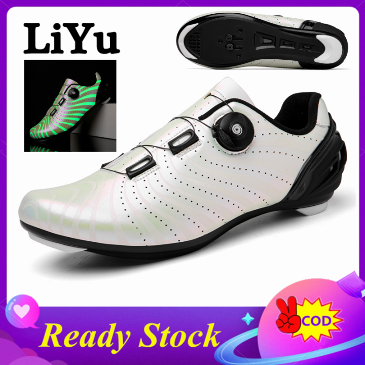 LiYu รองเท้าปั่นจักรยานมีปุ่มเรืองแสงแฟชั่น,รองเท้าขี่จักรยานบนถนน ...