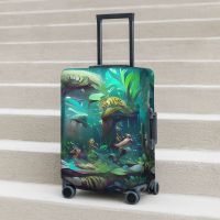 Tropical Marine Suitcase Cover Underwater World Fun Travel Protector Luggage Accesories Vacation